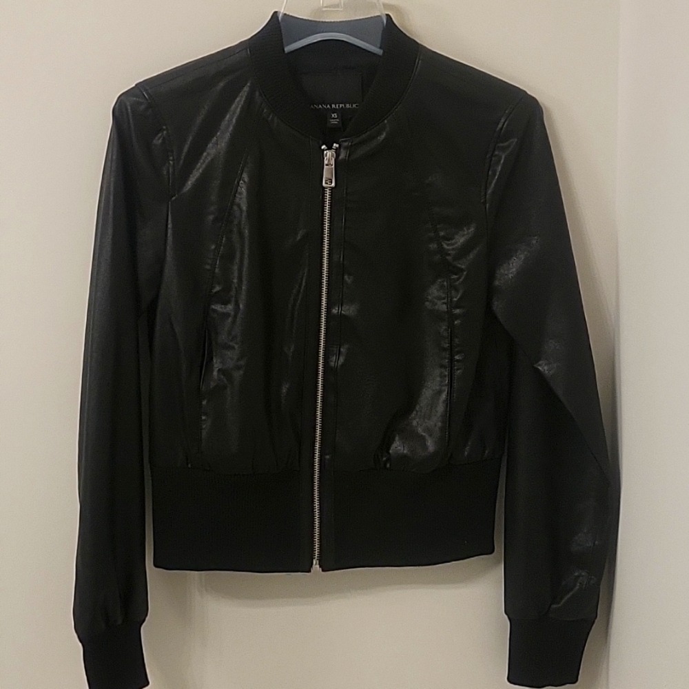 Black Vegan Leather Jacket